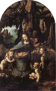 LEONARDO da Vinci Virgin of the Rocks oil